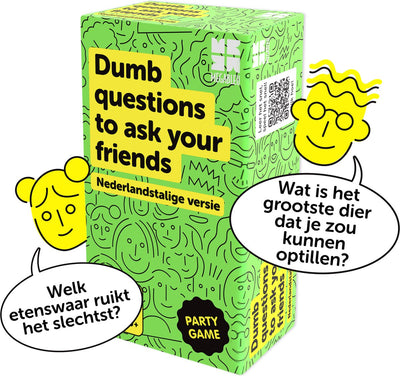Megableu dumb questions to ask your friends - grappig partyspel voor jongeren en volwassenen - kaartspel in het nederlands - 3-8 spelers - vanaf 14 jaar