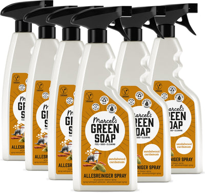 Marcel's green soap - allesreiniger spray - sandelhout kardemom - 6 x 500ml