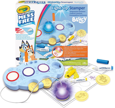 Crayola - color wonder lichtgevende vlekvrije bluey stempels - hobbypakket - creatieve activiteit en cadeau voor kinderen vanaf 3 jaar