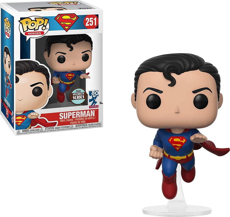Funko flying superman (80th anniversary) #251 - superman - dc comics - pop!