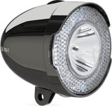 koplamp 706-B Retro 15 lux led batterij chroomzwart - afbeelding 1