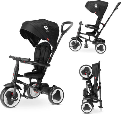 Qplay rito driewieler - loopfiets - zwart