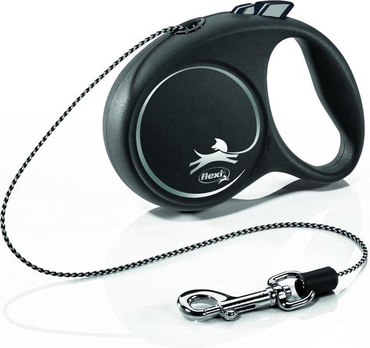 Flexi rollijn black design cord zwart