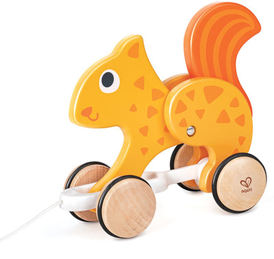 Hape houten trekdier eekhoorn - - vanaf 12 maanden