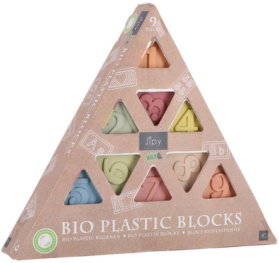 Jipy bioplastic zachte blokken driehoek - duurzaam speelgoed set.