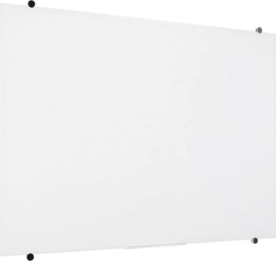 Speaka professional glazen magneetbord sp-gww-001 (b x h) 1200 mm x 900 mm wit glad incl. opbergbakje