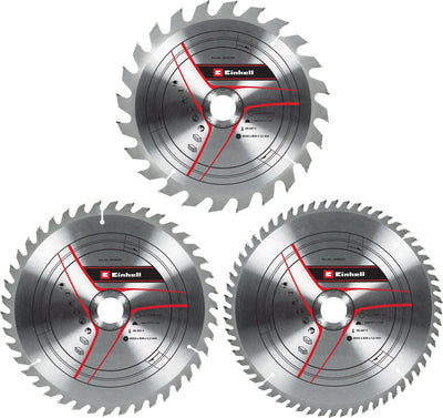 Einhell hardmetalen tct zaagbladset - 3-delig - ø254 x 30 x 3,2 mm - 24 42 60 tanden