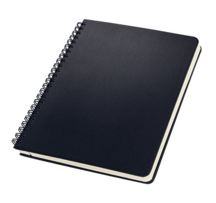 Sigel - spiraal notitieboek - conceptum - a5 - zwart - hardcover - 160 pagina's - ruit - 80 grams papier - si-co822