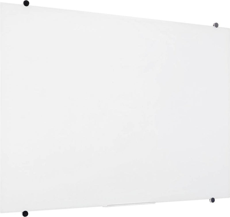Speaka professional glazen magneetbord sp-gww-001 (b x h) 1200 mm x 900 mm wit glad incl. opbergbakje