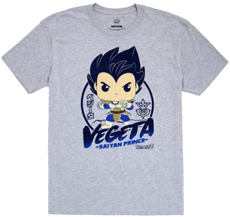 Funko pop! tee box: dragon ball z - vegeta grijs (size xl)