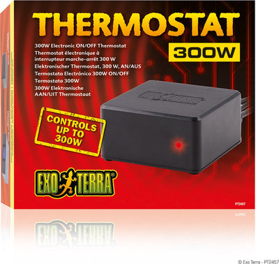 Exo terra - terrariumverlichting - reptielen - thermostaat aan uit 300w - 20x17x5cm - 1st