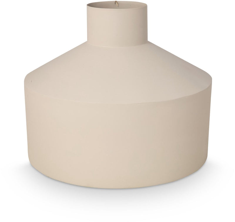 Vtwonen - basic - vaas - zand - metaal - 38x31cm