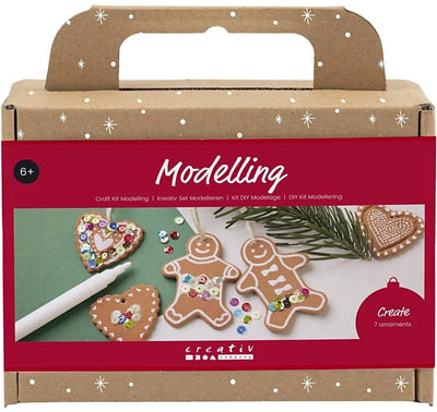 Creativ company hobbyset boetseren kleine kerstfiguren