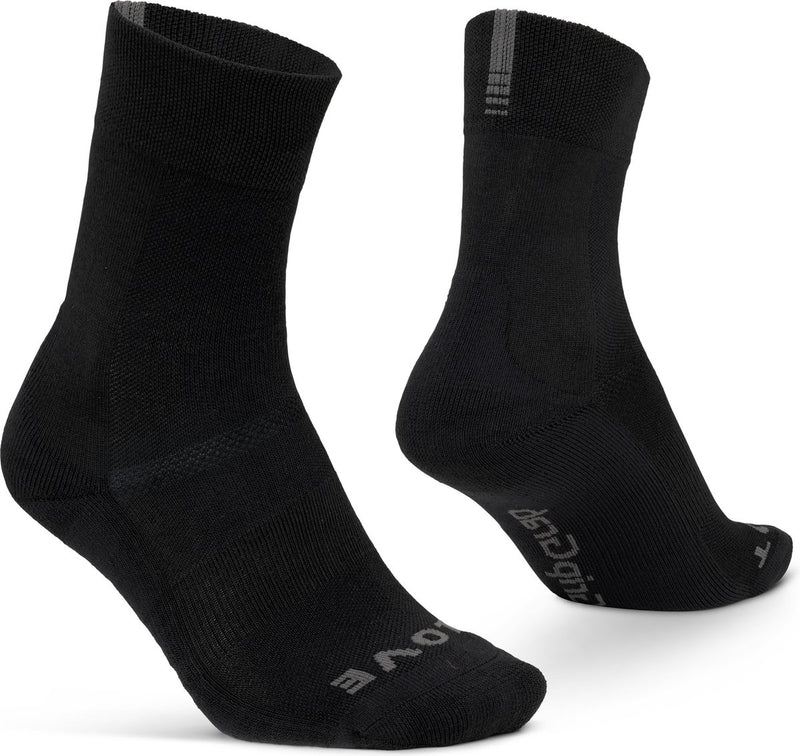 Gripgrab - thermo sl winter fietssokken isolerende wielersport sokken - zwart - unisex - maat l