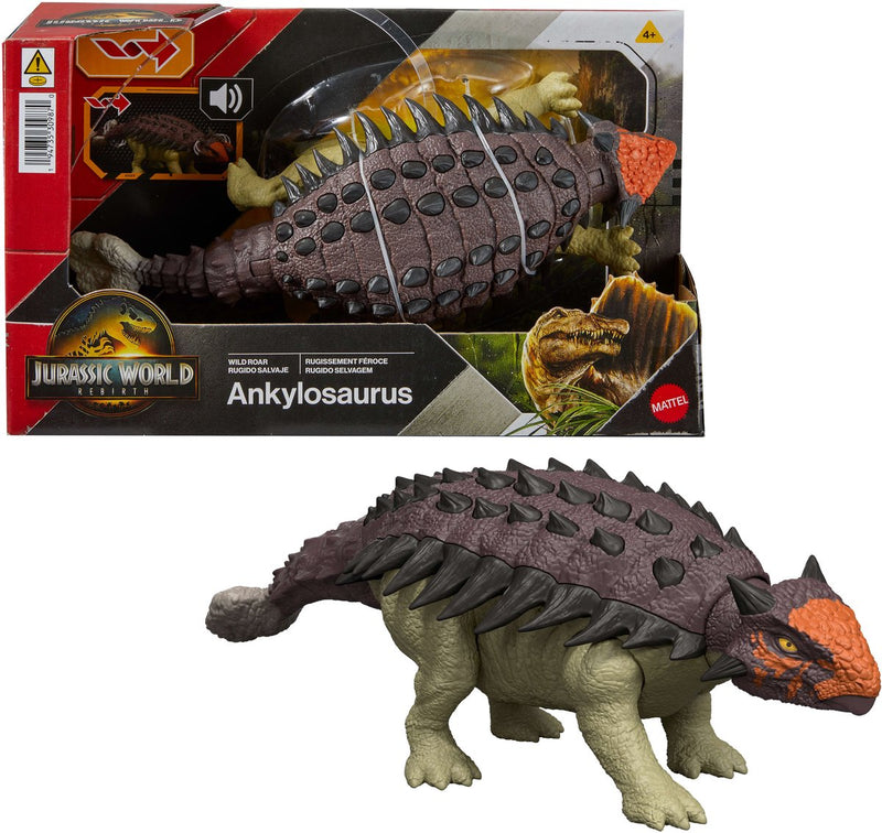 Mattel jurassic world rebirth - wild brullende ankylosaurus