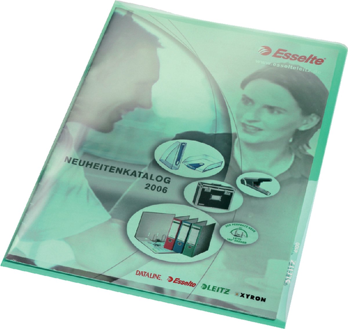 Leitz premium zichtmap - a4 - 100 stuks - groen