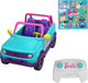 Hot wheels barbie suv met afstandsbediening - roze rc voertuig