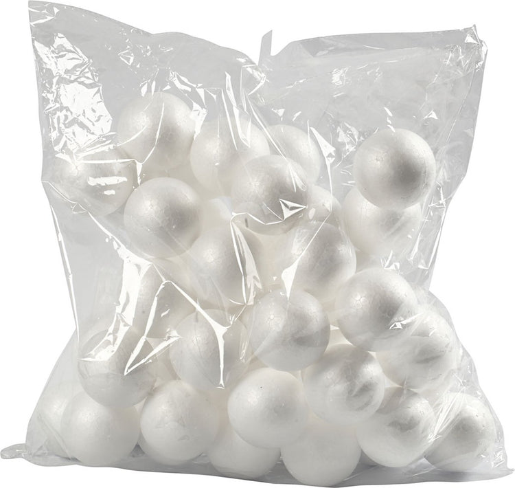 Creativ company piepschuim ballen 6 cm, 50 stuks