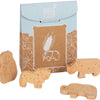 Small foot - houten speeleten dieren crackers, 8dlg.