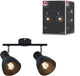 Paulmann spotlight davy e27 230v max. 2x20w dimbaar zwart