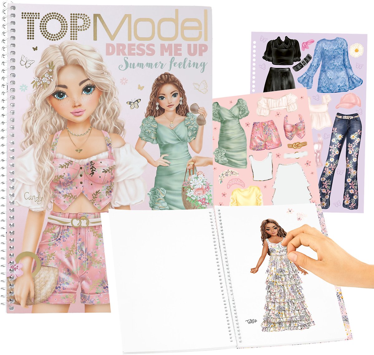 Depesche - topmodel dress me up stickerboek - summer feeling