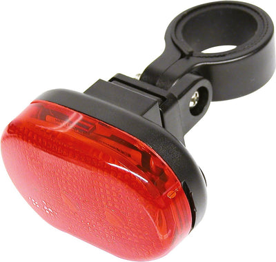 Dresco achterlicht fiets 3 led's | fietsverlichting led | achterlicht met batterij en knipperlicht