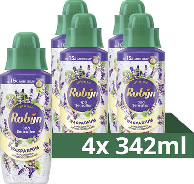 Robijn - intense wasparfum - spa sensation -4 flessen x 342 ml