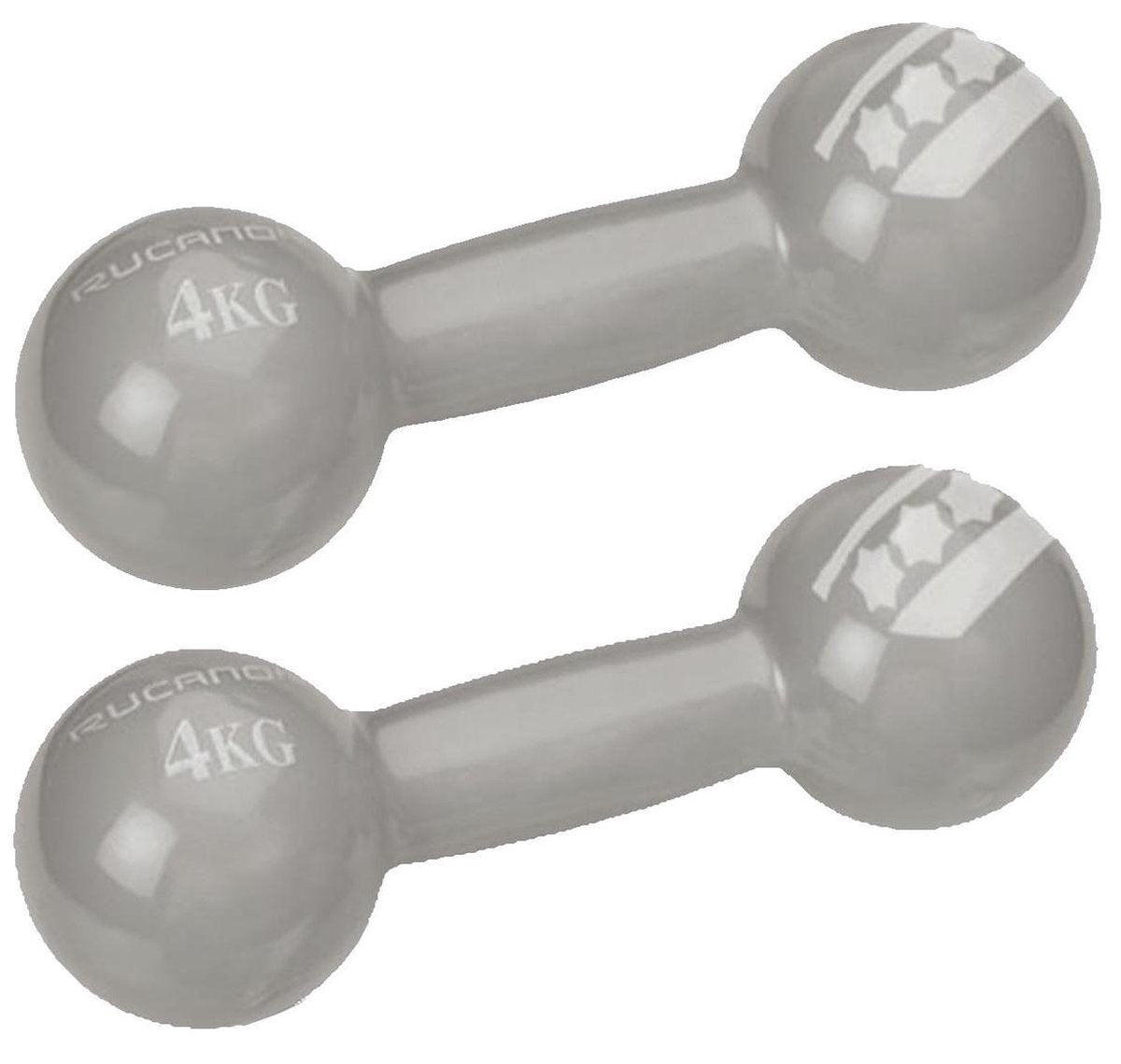 Rucanor dumbbells 4 kg 2 stuks grijs