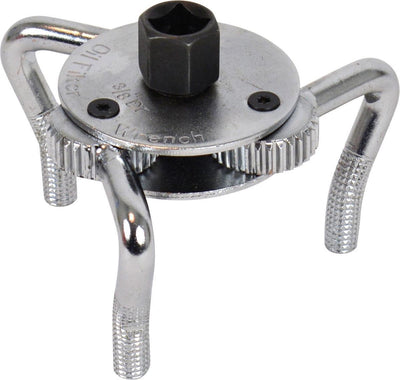 Carpoint oliefiltersleutel 3-potig – 65-110 mm – voor 3 8 ratel – 21 mm dopsleutel – staal – universeel