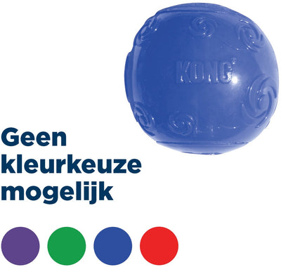 Kong squeezz ball - honden speelgoed - willekeurige kleur - l - ø8 cm