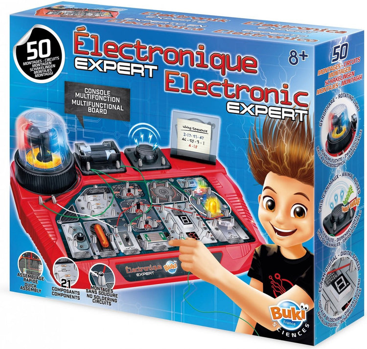 Buki france buki - electronica set expert - experimenteren - electronica - techniek - electriciteit - educatief speelgoed