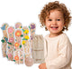 Classic world houten bowlingspel voor kinderen 6 stuks + bal - uni