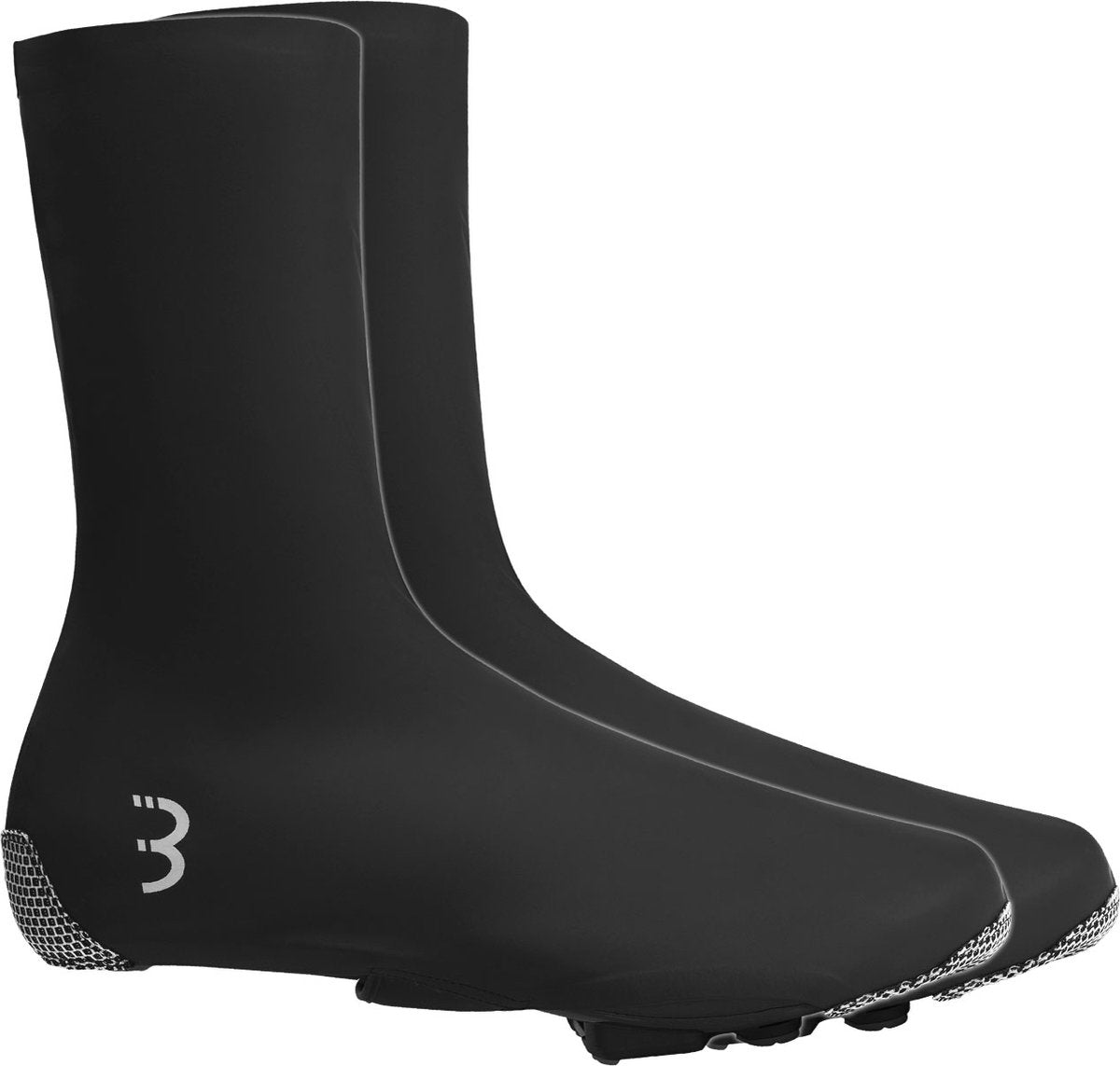 Bbb cycling raceflex zipperless fiets overschoenen waterdicht - overschoenen wielrennen - winddicht en waterdicht - zwart - maat 47 48 - bws-29