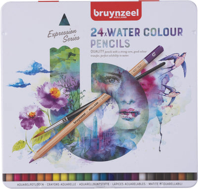 Bruynzeel expression aquarelpotloden blik 24