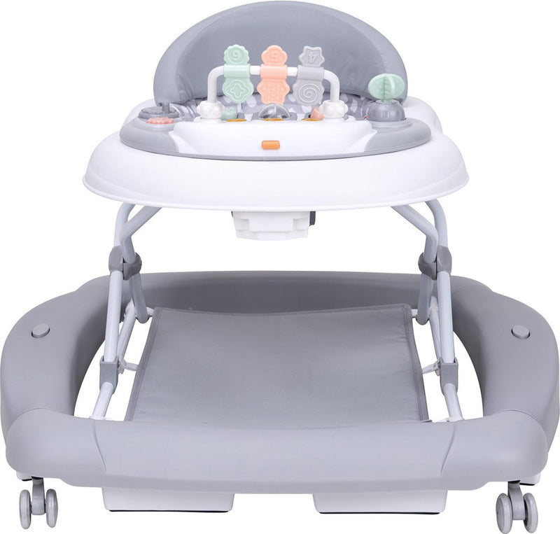 Topmark jean - loopstoel - inklapbare babywalker - schommelfunctie - duwfuntie - incl. speelblad - grijs