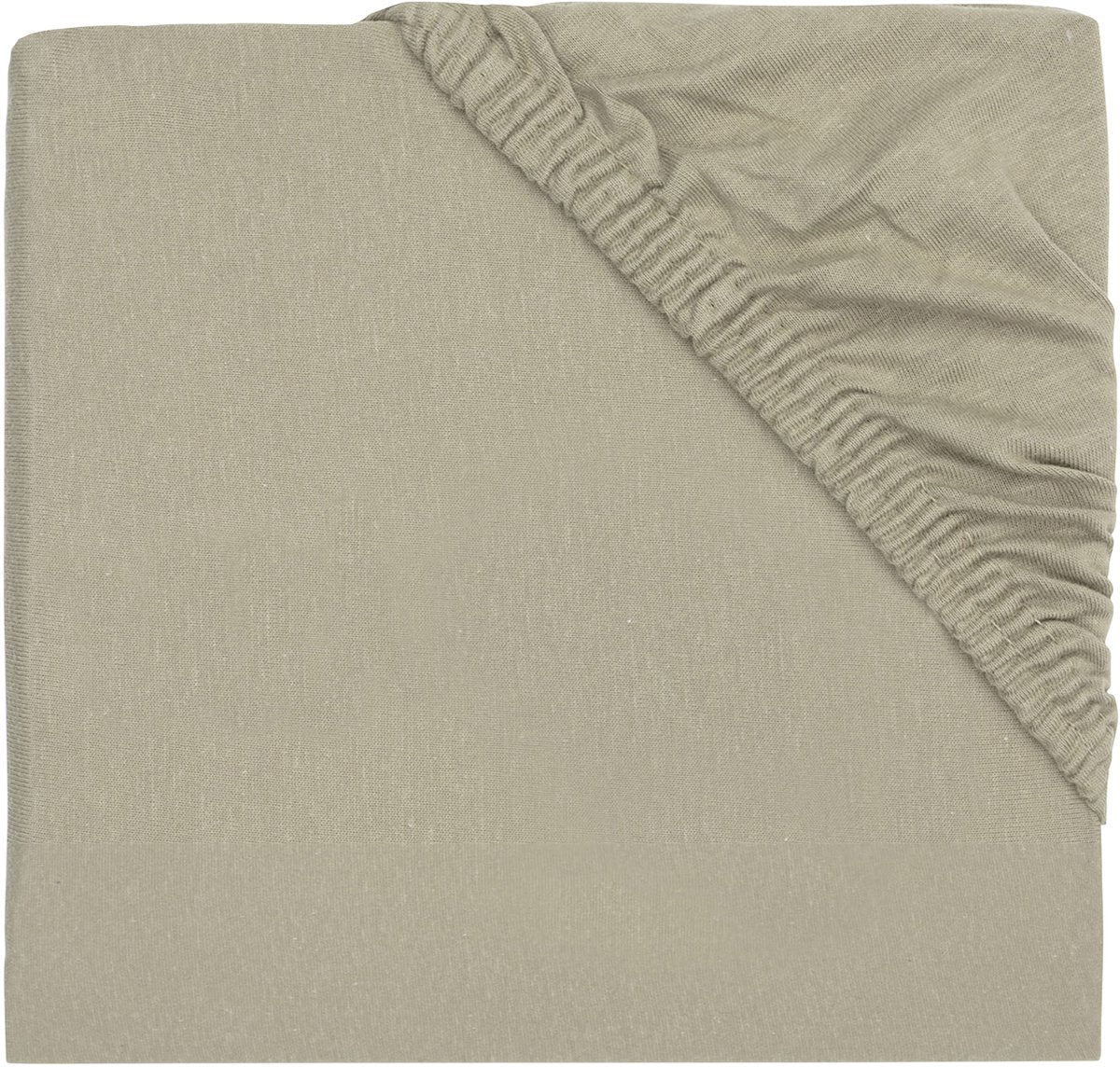 Jollein - hoeslaken jersey 75x95cm - boxmatras - olive green