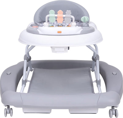 Topmark jean - loopstoel - inklapbare babywalker - schommelfunctie - duwfuntie - incl. speelblad - grijs