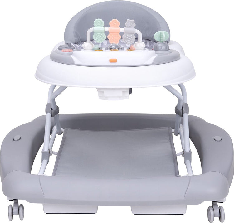 Topmark jean - loopstoel - inklapbare babywalker - schommelfunctie - duwfuntie - incl. speelblad - grijs