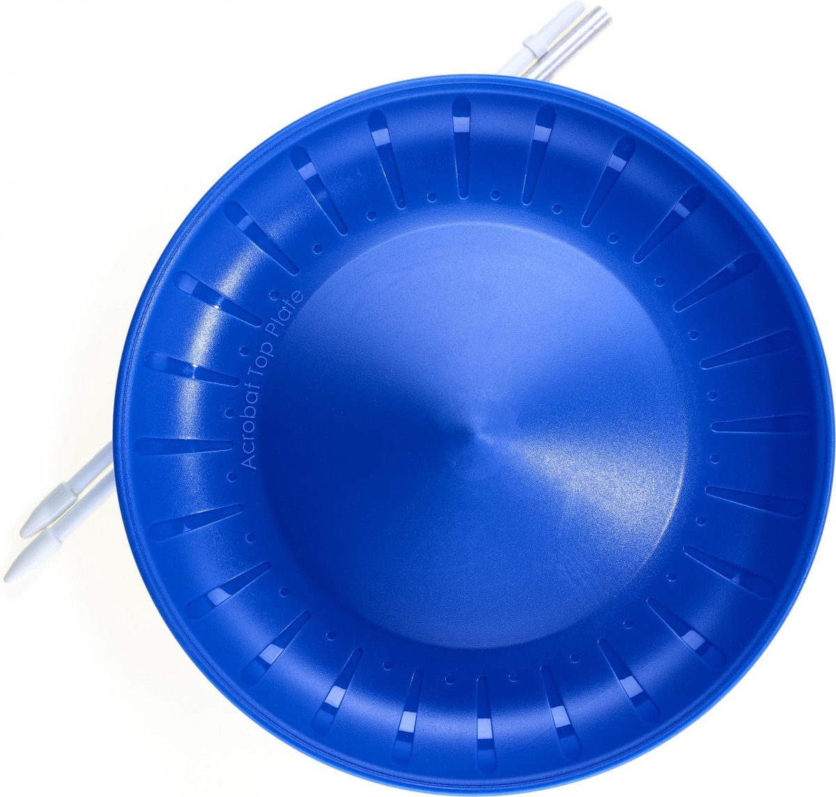 Acrobat balanceerbord met stok blauw - 23.5 cm