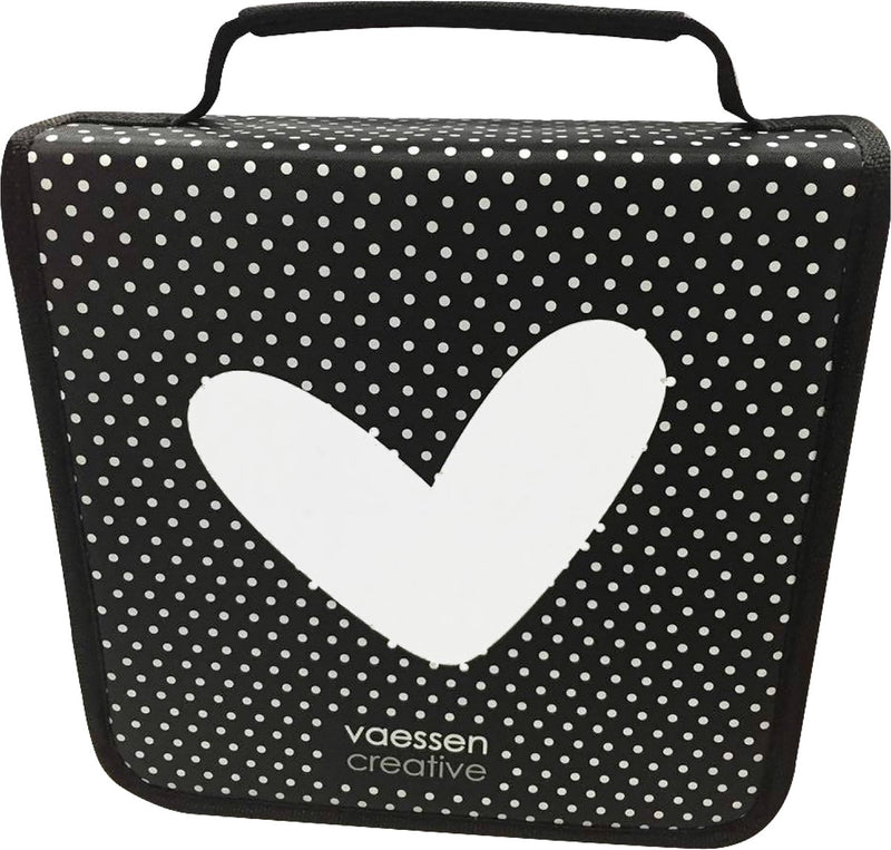 Vaessen creative opbergtas 26 x 26 x 6 cm - snijmallen, embossing folders en clear stamps
