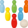 Goki kegelspel, 7-delig, hout, 3+