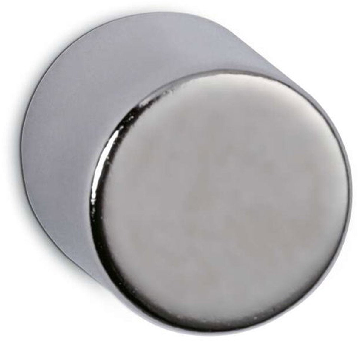 Maul magneet rond 4 stuks 4 kg staal metaal neodymium magnetisch ø 1 x 1 cm zilver