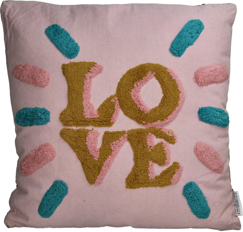 Hd collection kussen love cotton 45x45cm