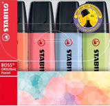 Stabilo boss original pastel - markeerstift - set 4 stuks - afbeelding 1