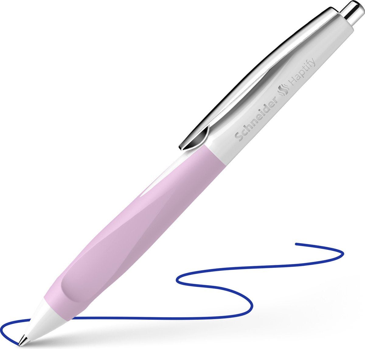 Schneider schrijfwaren schneider balpen - haptify - penpunt m - wit-lavendel - s-135328
