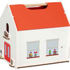 Goki houten draagbaar poppenhuis met accessoires