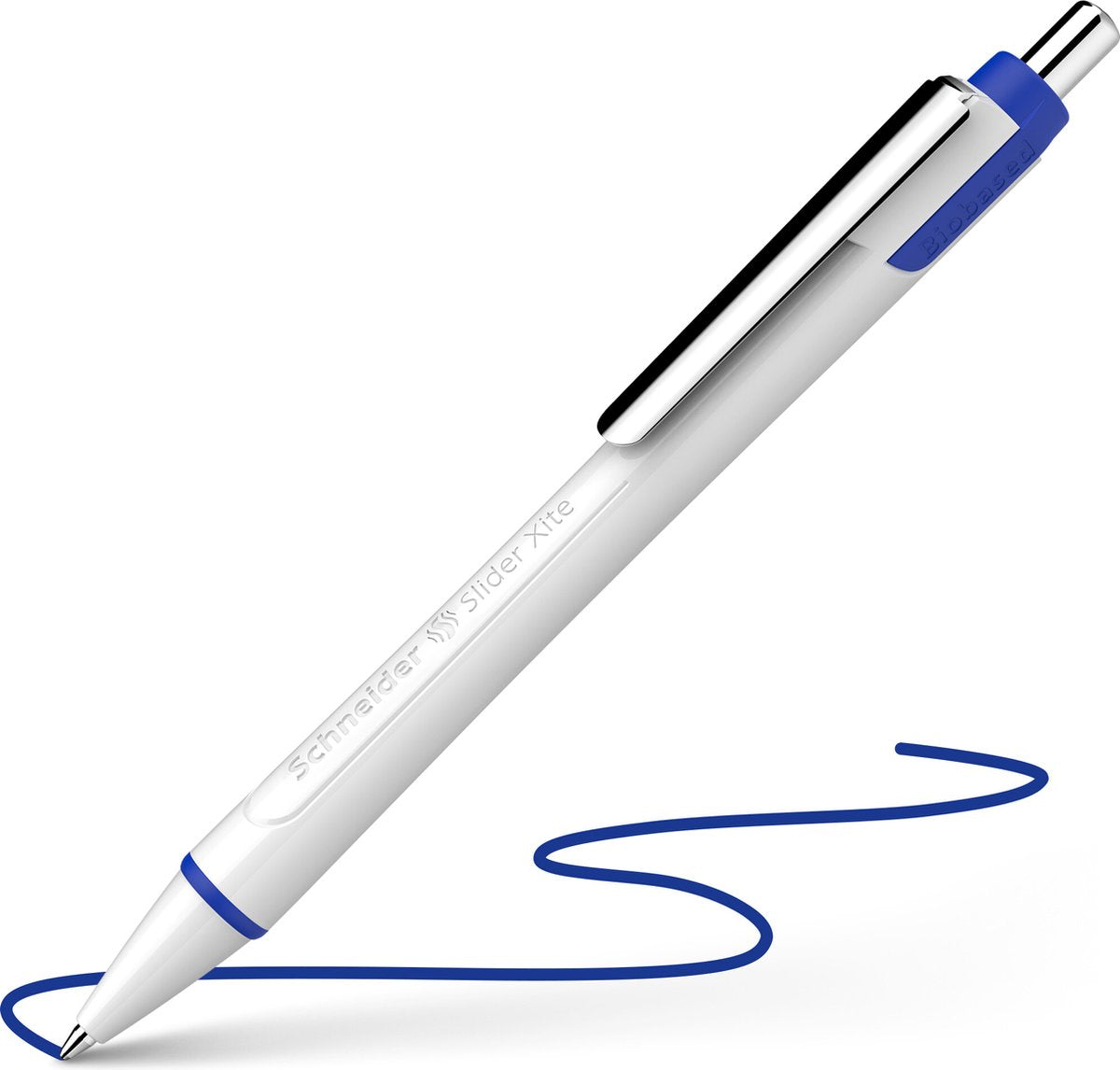 Schneider schrijfwaren schneider balpen - slider xite - 0.6mm - blauw - 10 stuks - s-133203-10