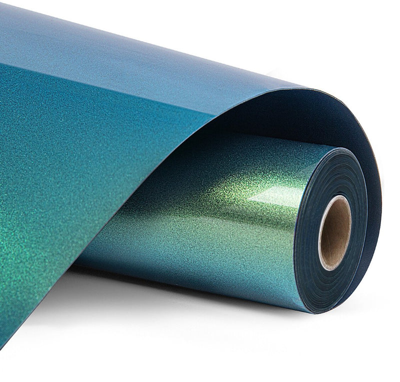 Loklik heat transfer vinyl chameleon - gold to green - goud tot groen - 30.5 x 90 cm