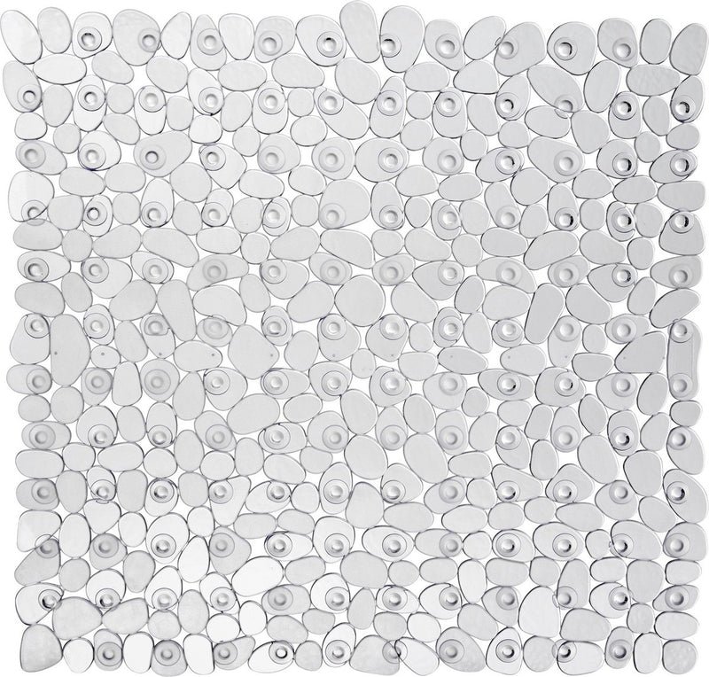 Wenko anti-slip douchemat paradise 54x54cm transparant - antislipmat voor douche - met zuignappen