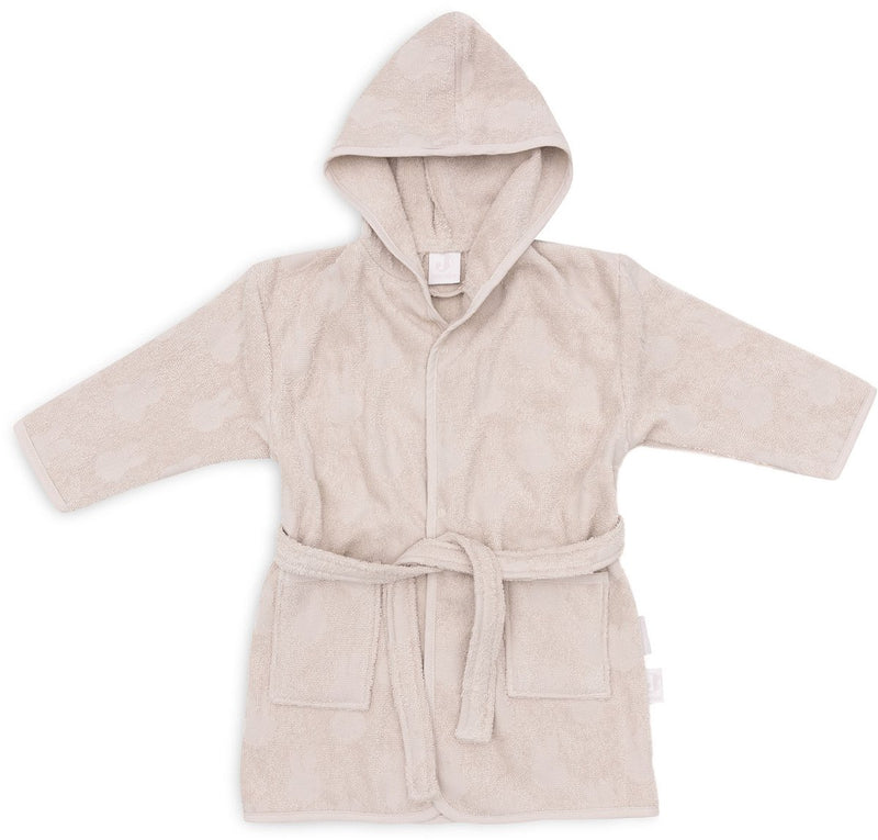 Jollein badjas badstof 1-2 jaar miffy jacquard nougat